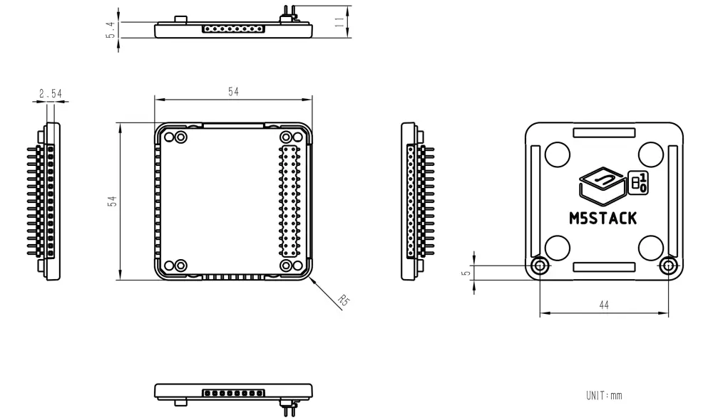 M5Stack Magnetische Batterijbasis voor Basic V1.1